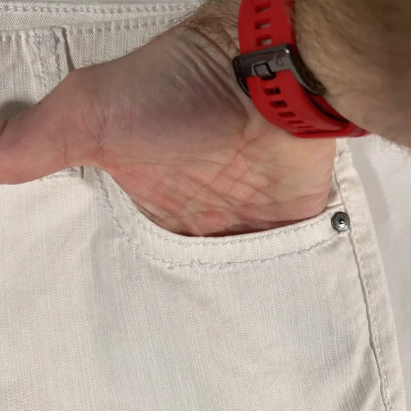 Nine West Jeans Women's 8 29 White Denim Date Night Fit Cotton Blend Button Zip - Picture 4 of 10